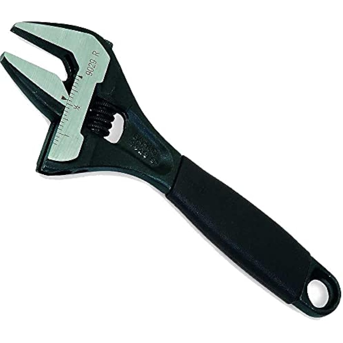 Bahco 9029 R US 6-Inch Wide Mouth Adjustable Wrench – Black Finish