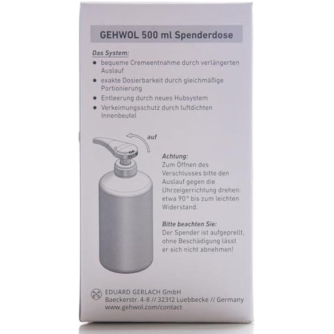 Gehwol Med Lipidro Foot Cream for Dry and Sensitive Skin – 500ml