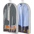 Garment Bags – 2 Pack Breathable Suit Covers, Grey