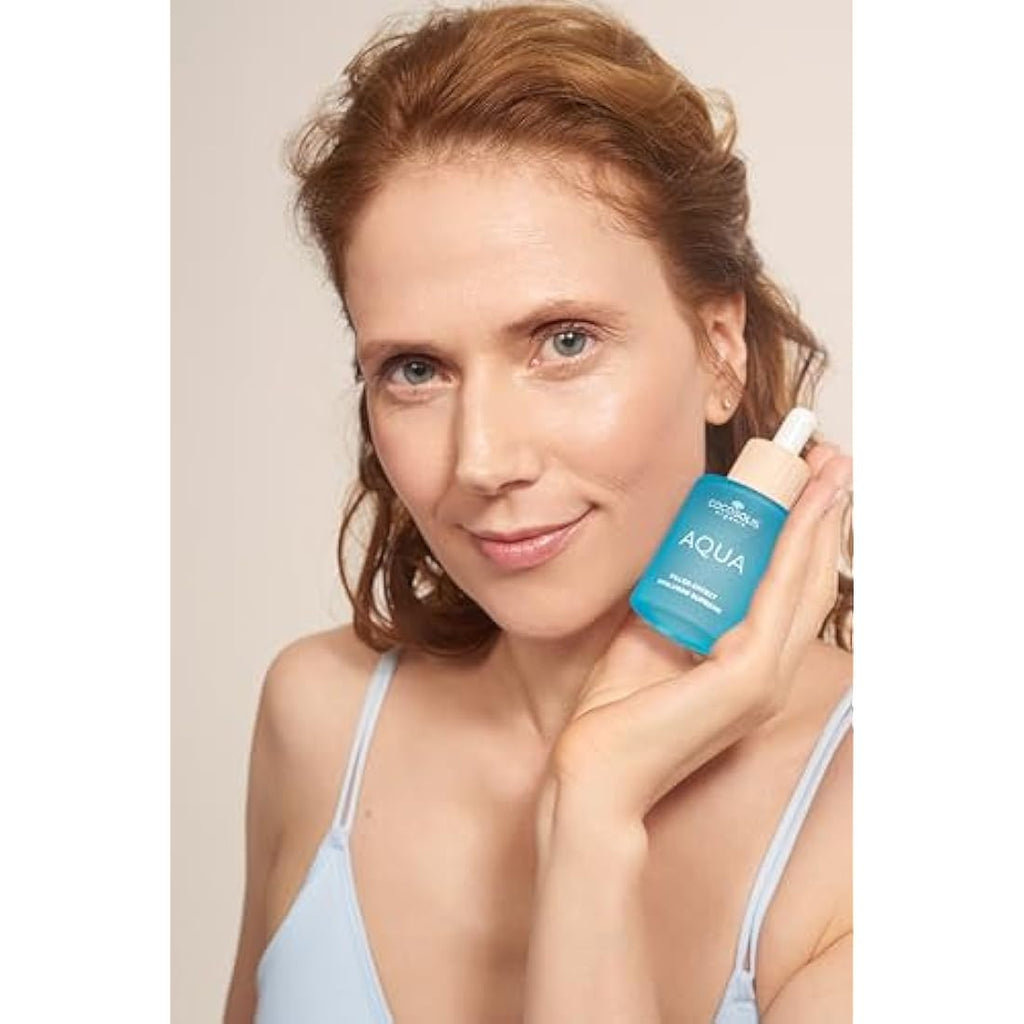 COCOSOLIS AQUA Hyaluronic Acid Facial Serum – Vegan Anti-Age Hydration