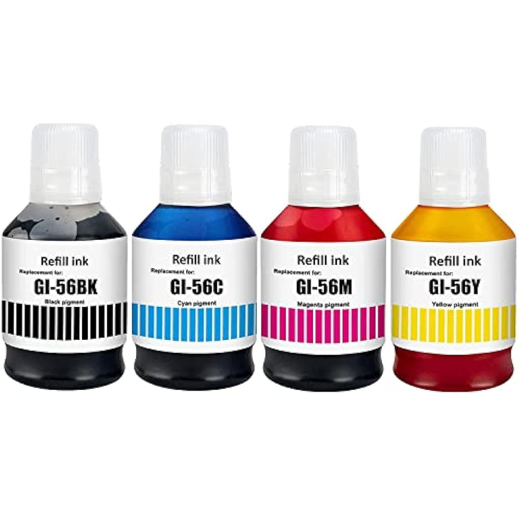 GI-56 Compatible Ink Bottle 4-Pack for Canon MAXIFY GX7050