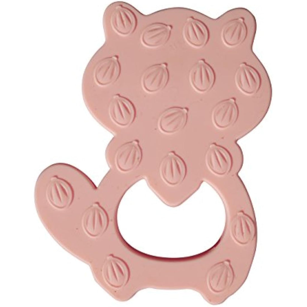 Raccoon Silicone Teether – BPA-Free Sensory Chewelry, Rosa