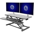 VIVO 91cm Standing Desk Converter | Height Adjustable Dual Monitor Riser