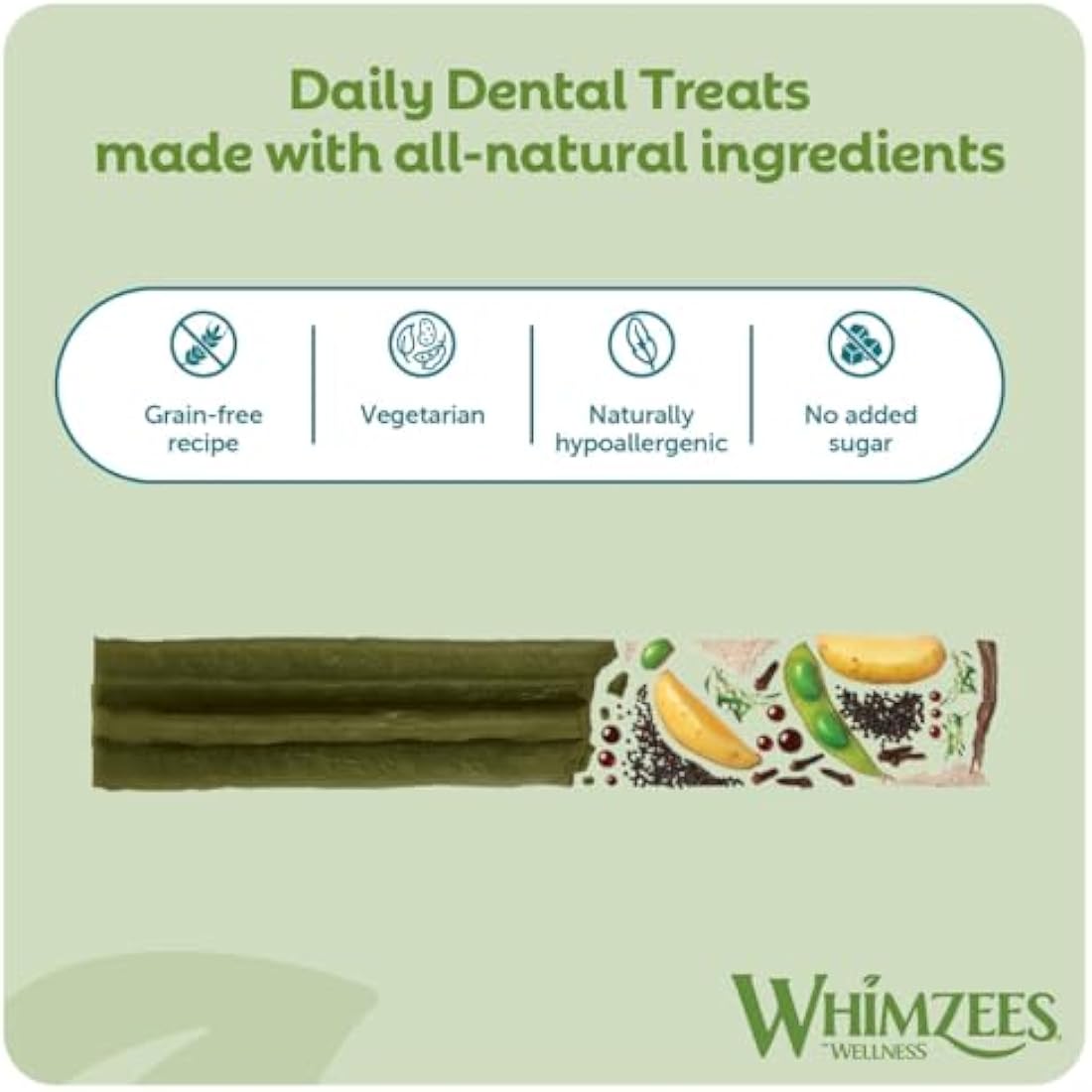 WHIMZEES Natural Dog Dental Sticks | Grain-Free Chews for Medium Breeds