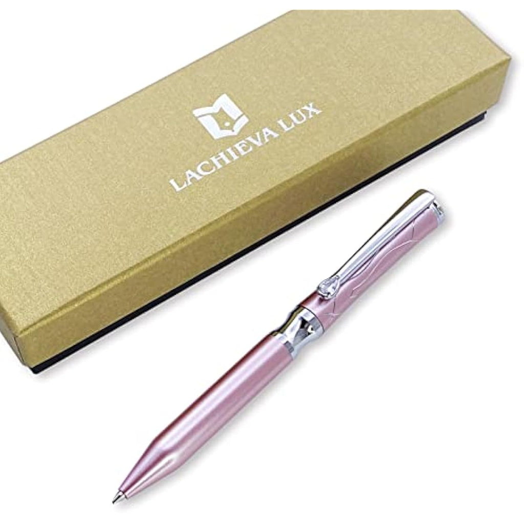 LACHIEVA LUX Crystal Metal Ballpoint Pen - Barbie Pink Luxury Gift