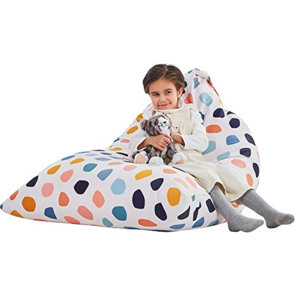 Nobildonna Stuffed Animal Storage Bean Bag | 250L Canvas Chair Cover