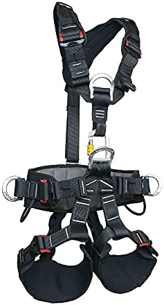 Full Body Climbing Harness – Adjustable Safety Belt for Rappelling