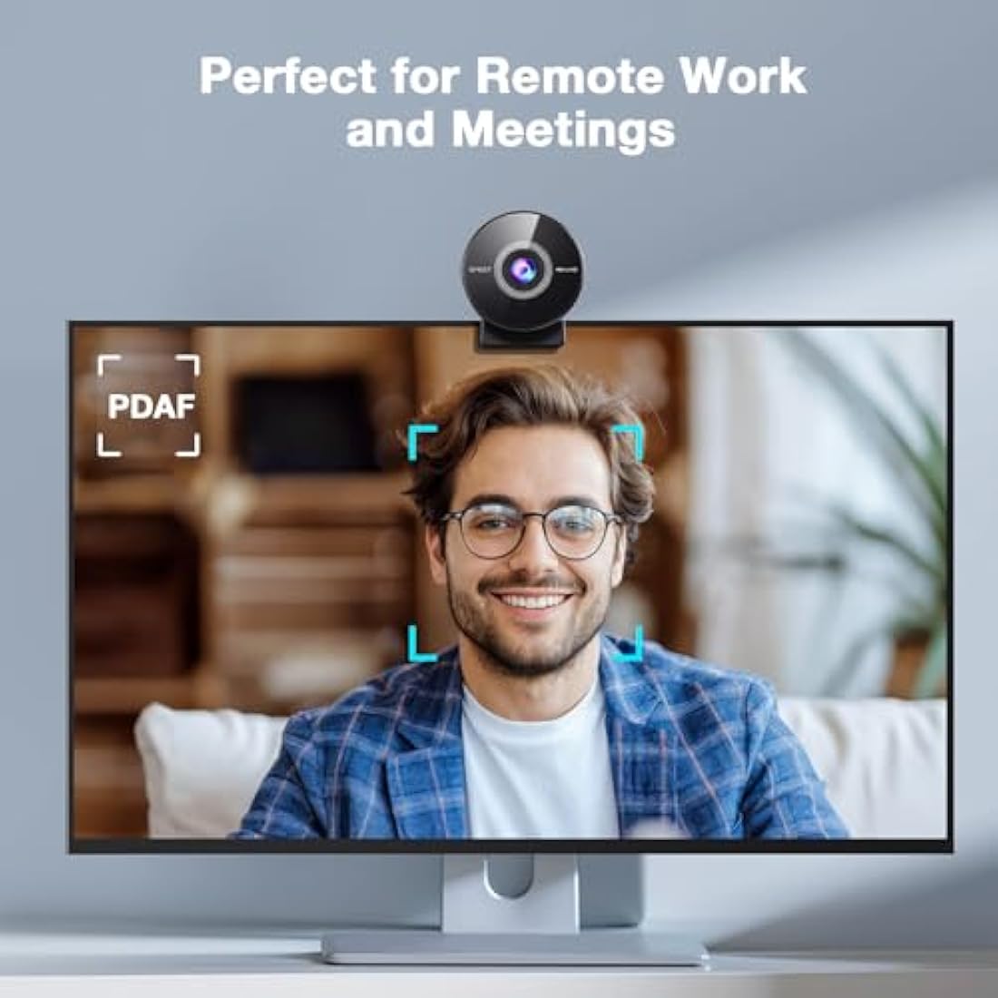 EMEET C950 4K UHD Webcam - PDAF Autofocus & Noise-Canceling Mic