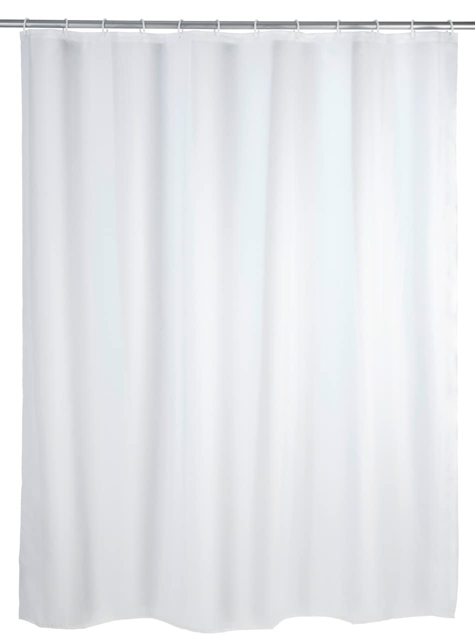 Wenko White PEVA Shower Curtain – Waterproof & Easy Clean (180x200cm)