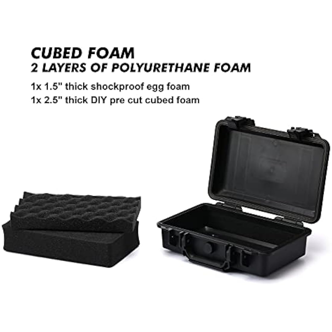 CASOMAN 11.5-Inch Waterproof Hard Case with Customizable Foam | IP67