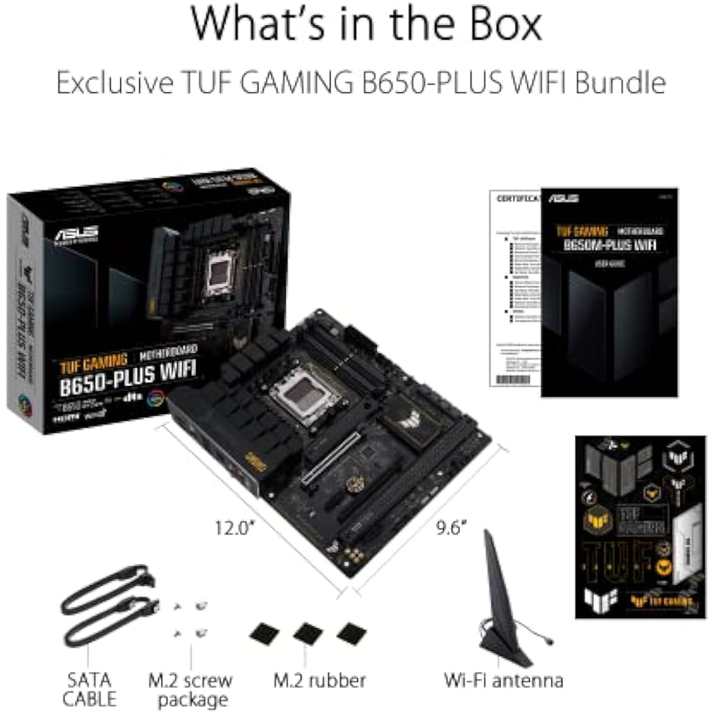 ASUS TUF Gaming B650-PLUS WIFI Motherboard – AMD AM5 Ryzen 7000 ATX