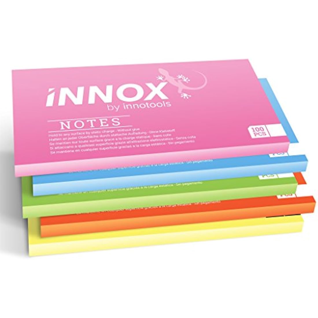Innox Electrostatic Sticky Notes – 500 Sheets, Assorted Colours