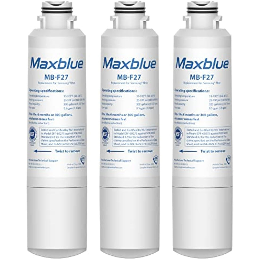 Maxblue DA29-00020B Refrigerator Water Filter Replacement | 3-Pack