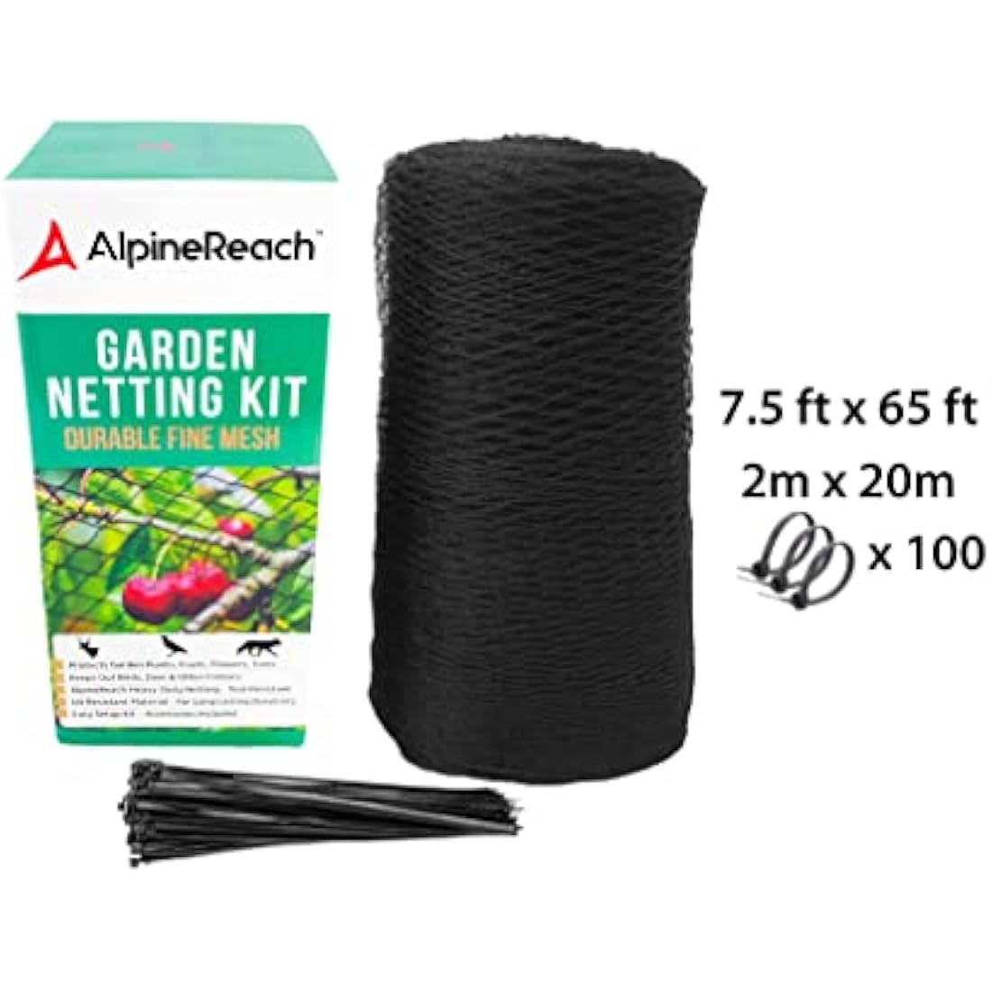 Jolof Store Garden Netting – 2m x 20m Heavy Duty Woven Mesh Bird Netting
