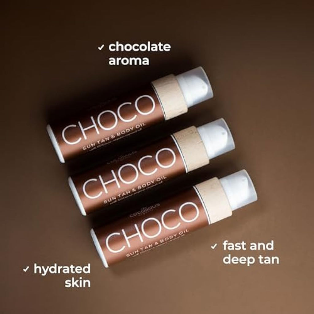 COCOSOLIS CHOCO Tanning Accelerator – Organic Oil with Vitamin E