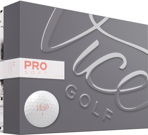 Vice Golf Pro Soft Hue Living Coral Golf Balls – 3-Piece Urethane