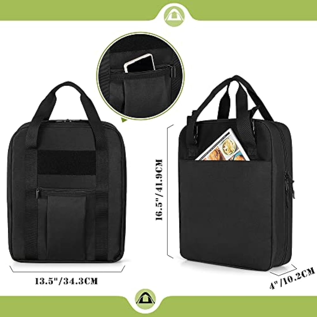 HODRANT Camp Kitchen Utensil Organizer Bag with Paper Towel Holder