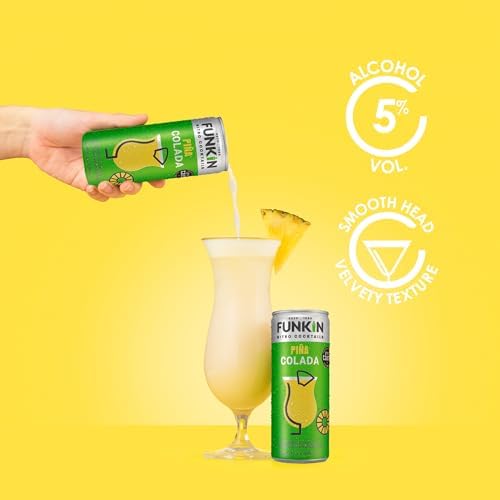 Funkin Pina Colada Nitro Infused Canned Cocktails - 12 x 200ml