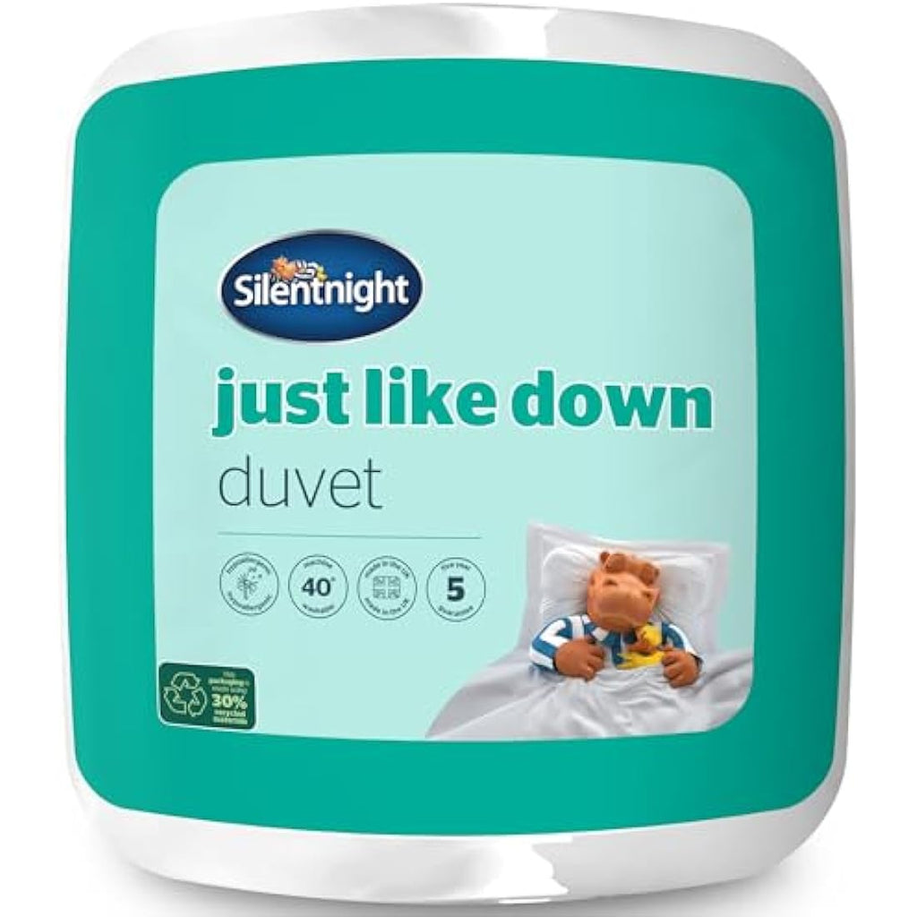Silentnight Just Like Down 13.5 Tog Winter Duvet – Single Quilt