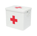 Gzsekken Metal First Aid Box – 2-Tier Medicine Storage Case with Tray