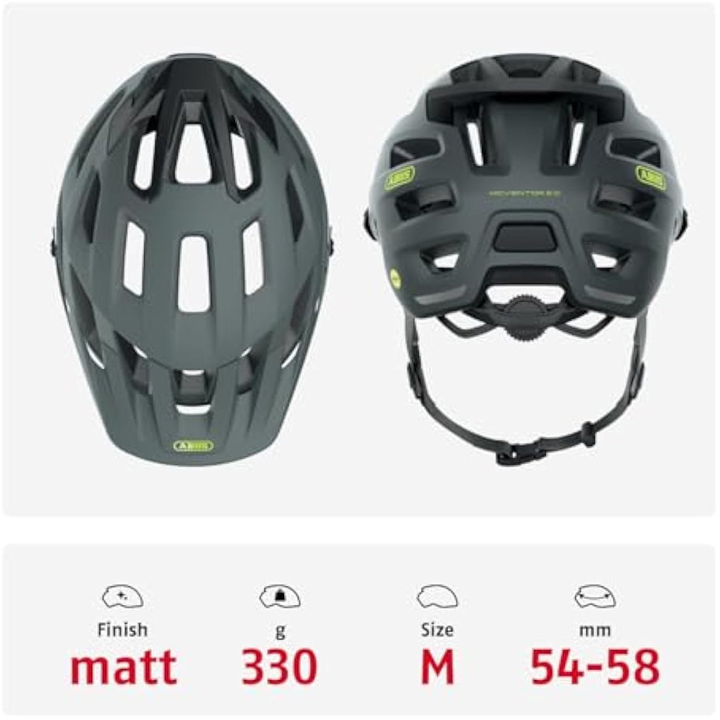 ABUS Moventor 2.0 MIPS MTB Helmet – Velvet Black All-Mountain Gear