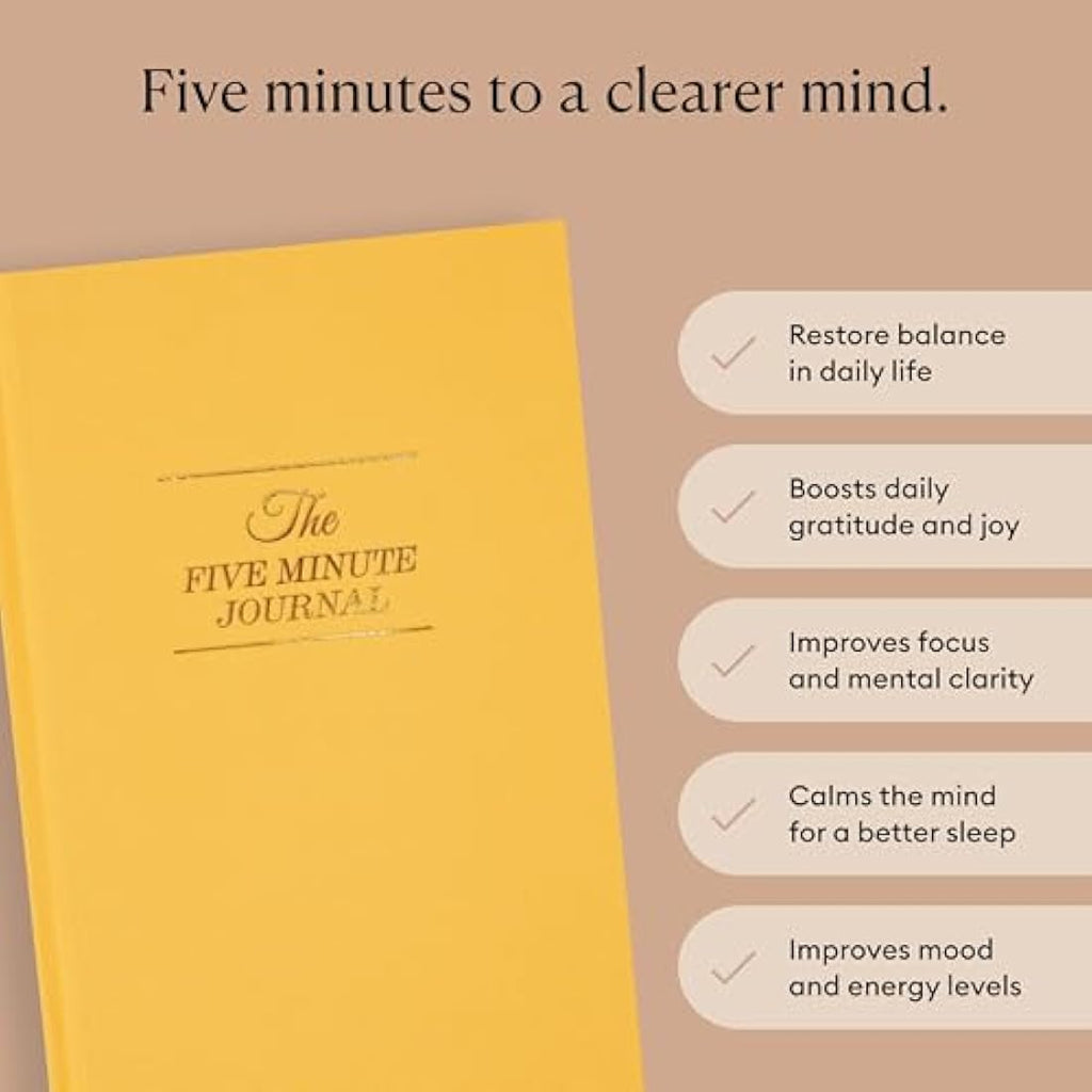 Intelligent Change: The Five Minute Gratitude Journal - Sunshine Yellow