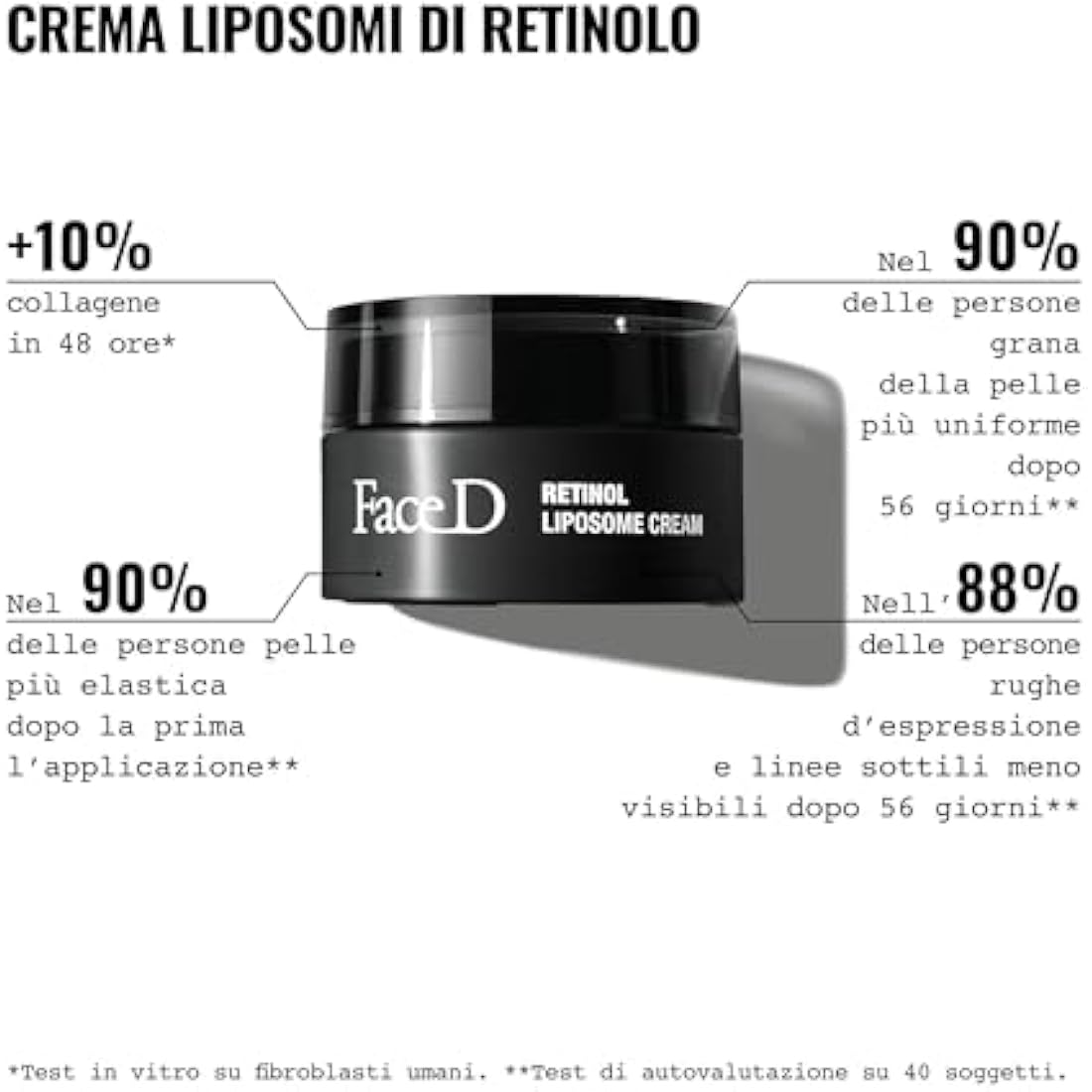 Face D Retinol Liposomes Anti-Aging Cream with Niacinamide - 50ml
