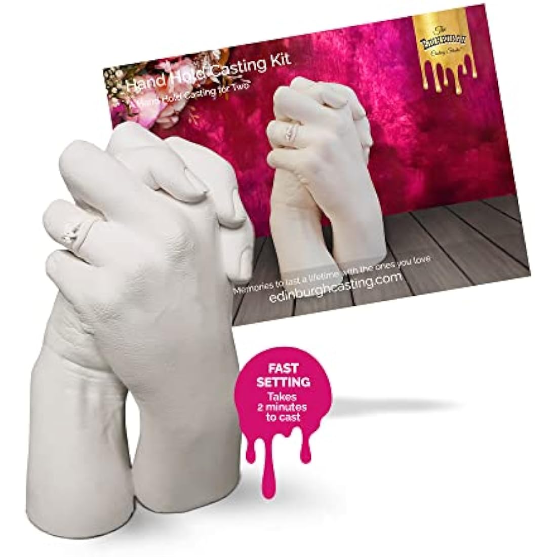 Edinburgh Casting Studio Hand Casting Kit for Couples – DIY Keepsake