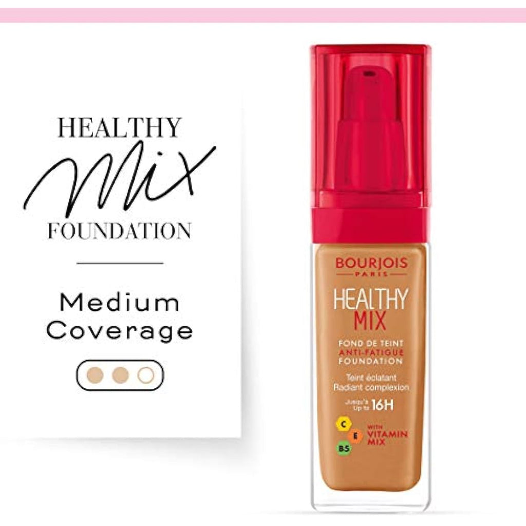 Bourjois Healthy Mix Anti-Fatigue Foundation - 58 Caramel, 30ml