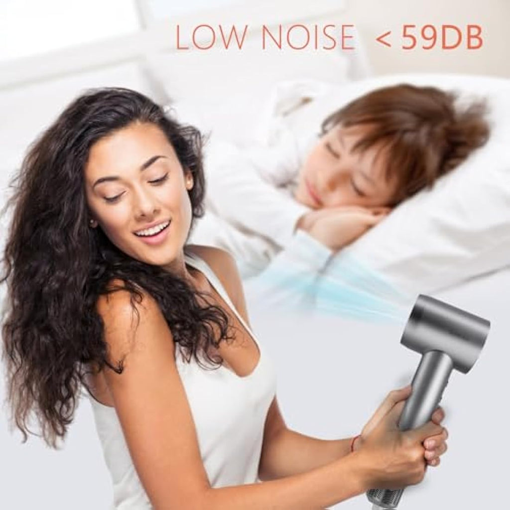 IMMOSO High-Speed Hair Dryer – 1600W Ionic Blow Dryer with Brushless Motor