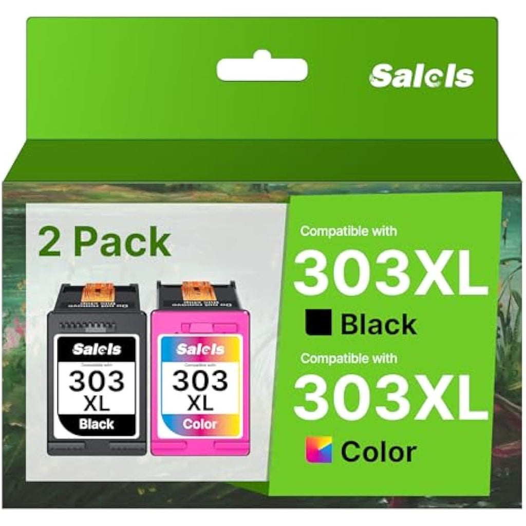 Salols 303XL Ink Cartridges Combo Pack for HP Envy Photo 6230 7830 7130