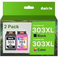 Salols 303XL Ink Cartridges Combo Pack for HP Envy Photo 6230 7830 7130