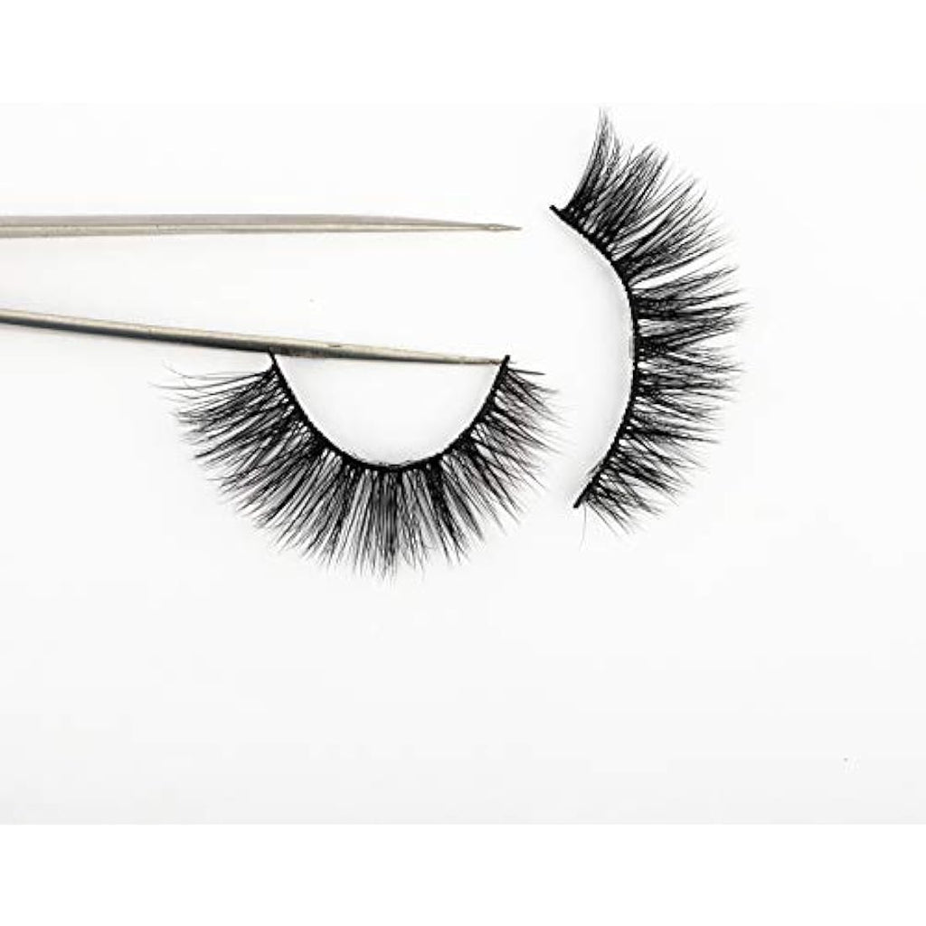Newcally 3D Faux Mink Lashes – Natural Cat Eye Look, 14 Pairs