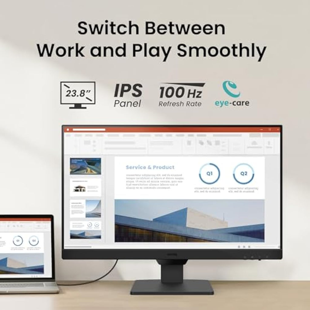 BenQ GW2490E 24 Inch IPS Gaming Monitor | 100Hz Full-HD Eye-Care