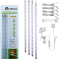 Cefrank LED Display Light Bar Kit | 4-Pack Linkable 6000K White Shelf Lights
