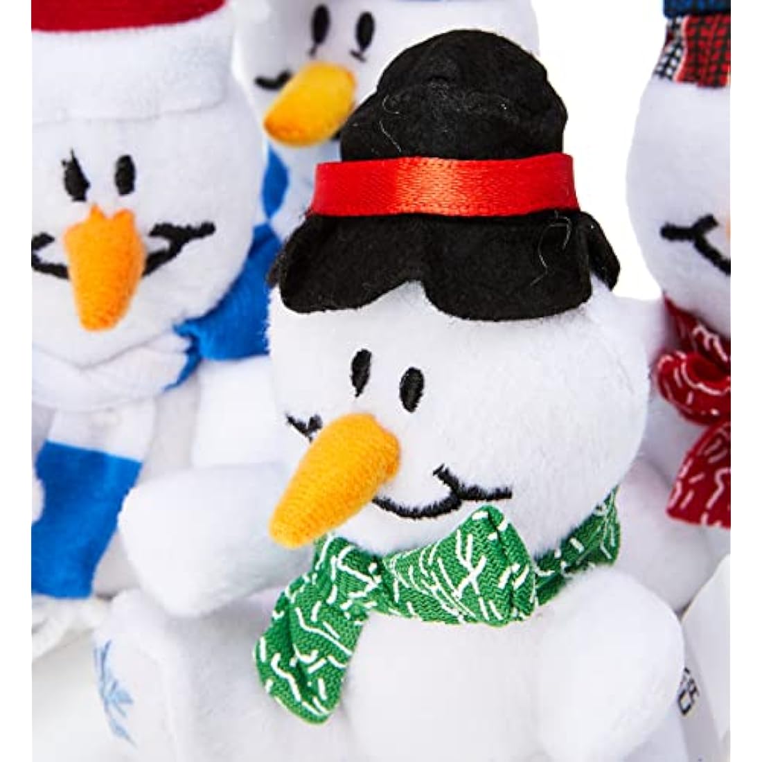 Baker Ross Snowman Mini Bean Pals - Soft Plush Toys (Pack of 4)