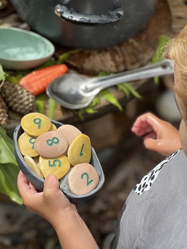 Yellow Door Number Bonds to 10 Pebble Set – Early Maths Counting Toy