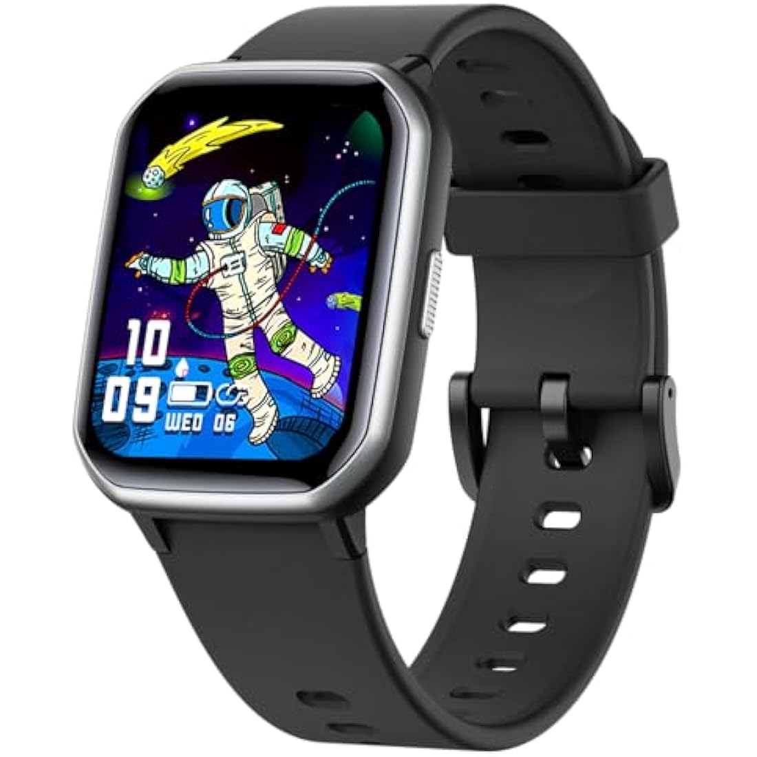 Kids Smart Watch – IP68 Waterproof Fitness Tracker (Black)