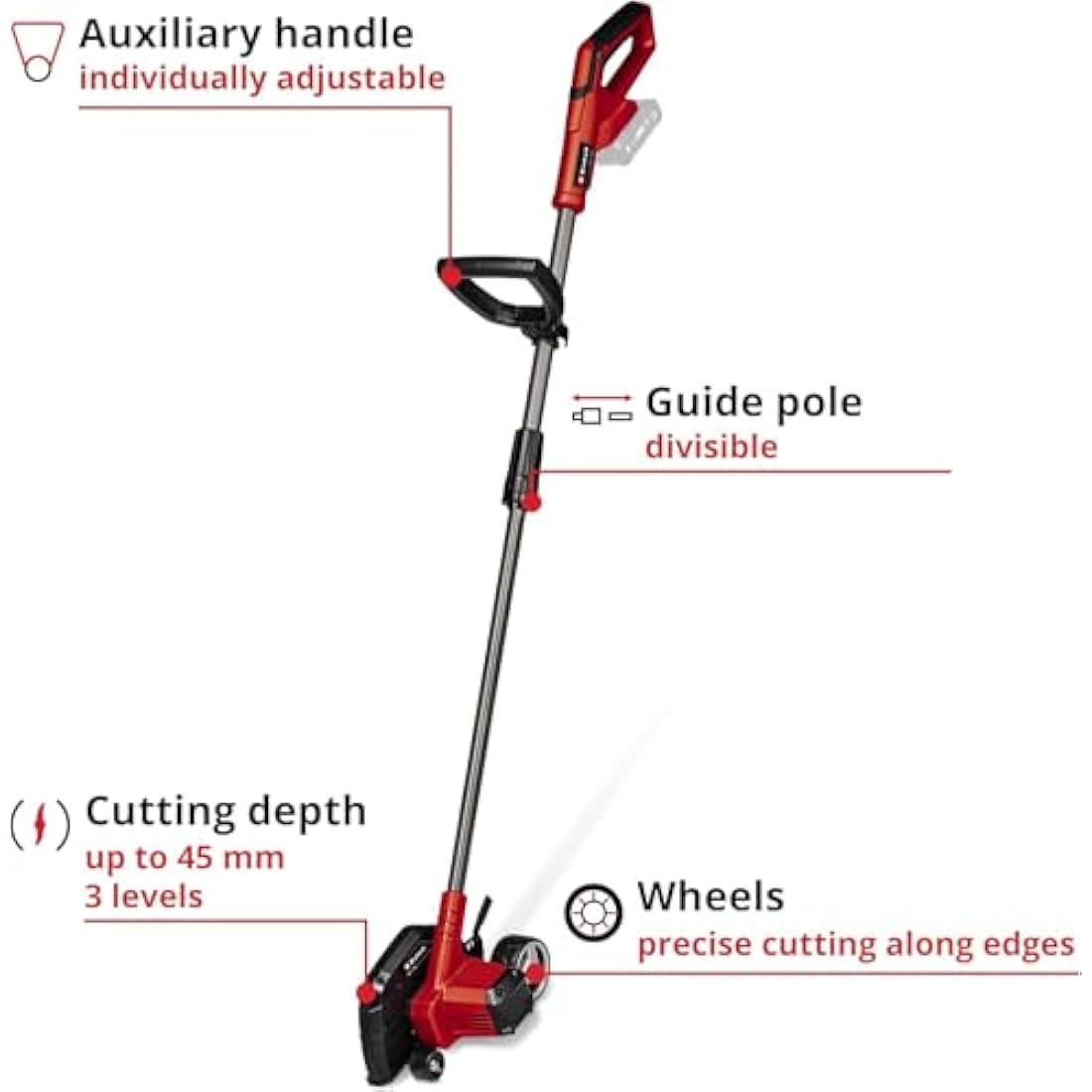 Einhell 18V Cordless Lawn Edger – 19cm Blade 3-Stage Depth (Body Only)