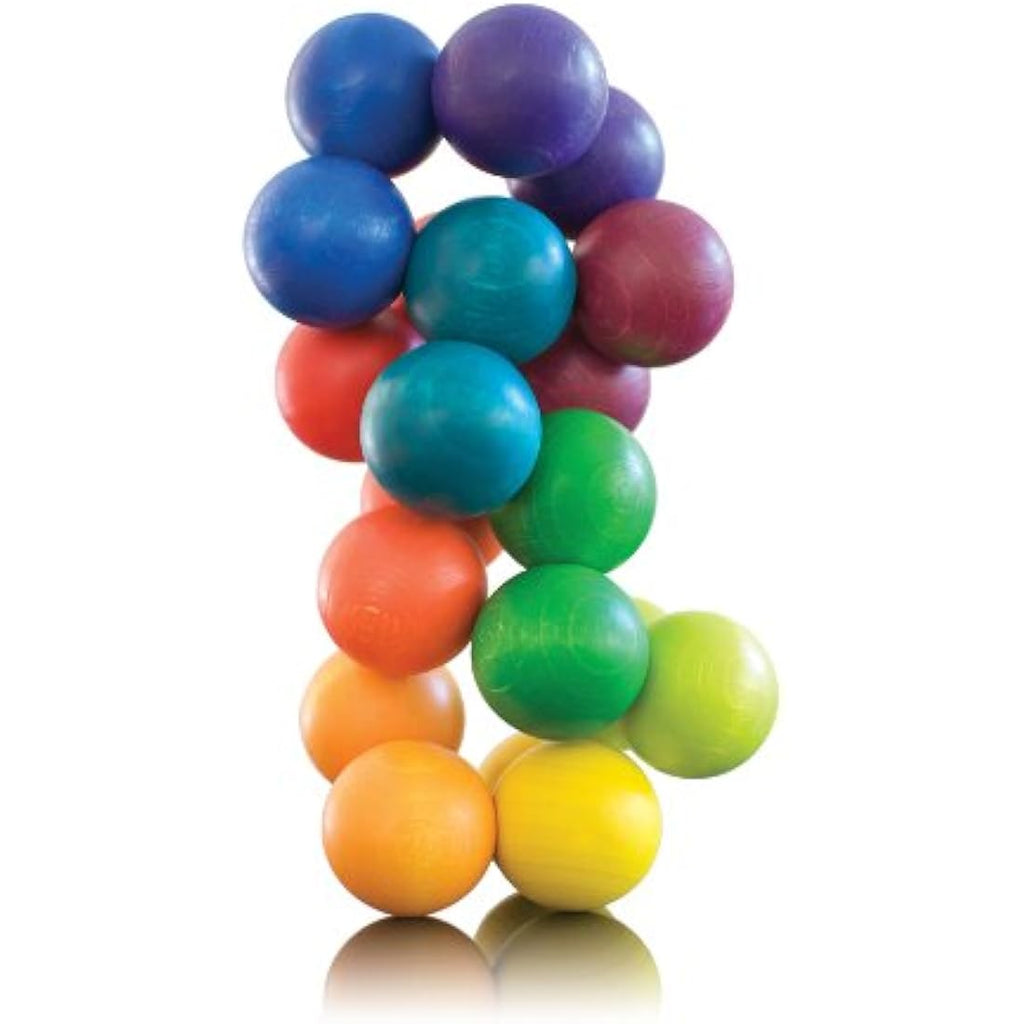 Playable ART Ball – Colorful Wooden Sensory Toy & Desk Sculpture