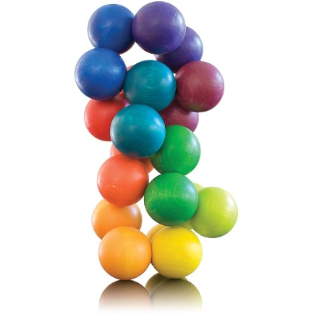 Playable ART Ball – Colorful Wooden Sensory Toy & Desk Sculpture