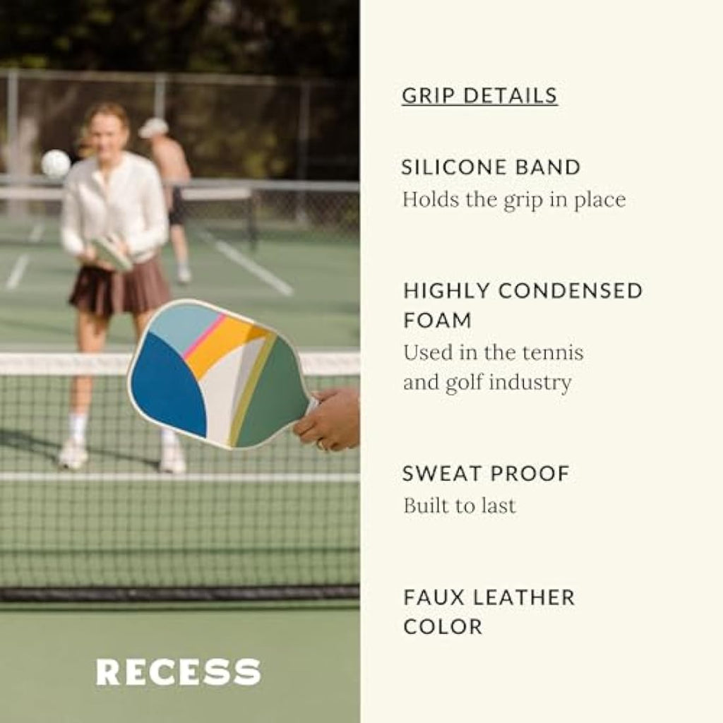 Recess Fiberglass Pickleball Paddle – USAPA Approved Honeycomb Core