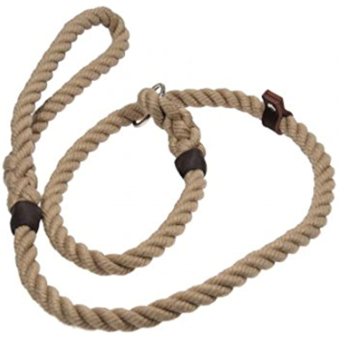 Bisley 10mm Natural Rope Slip Lead for Gun Dogs and Working Dogs