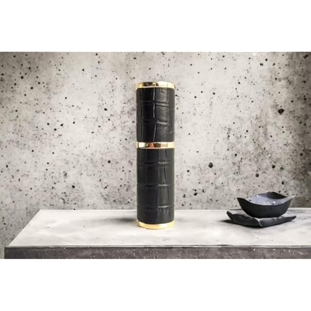 Refillable Perfume Atomizer – Black Faux Croc 10ml