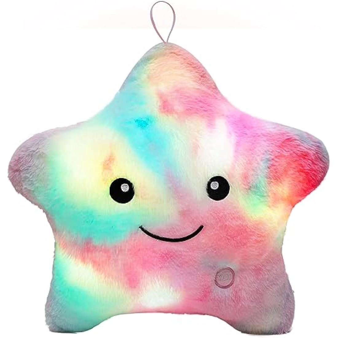 Jolof Store Light Up Star Sensory Toy | Autism Sleep Aid Plush Pillow