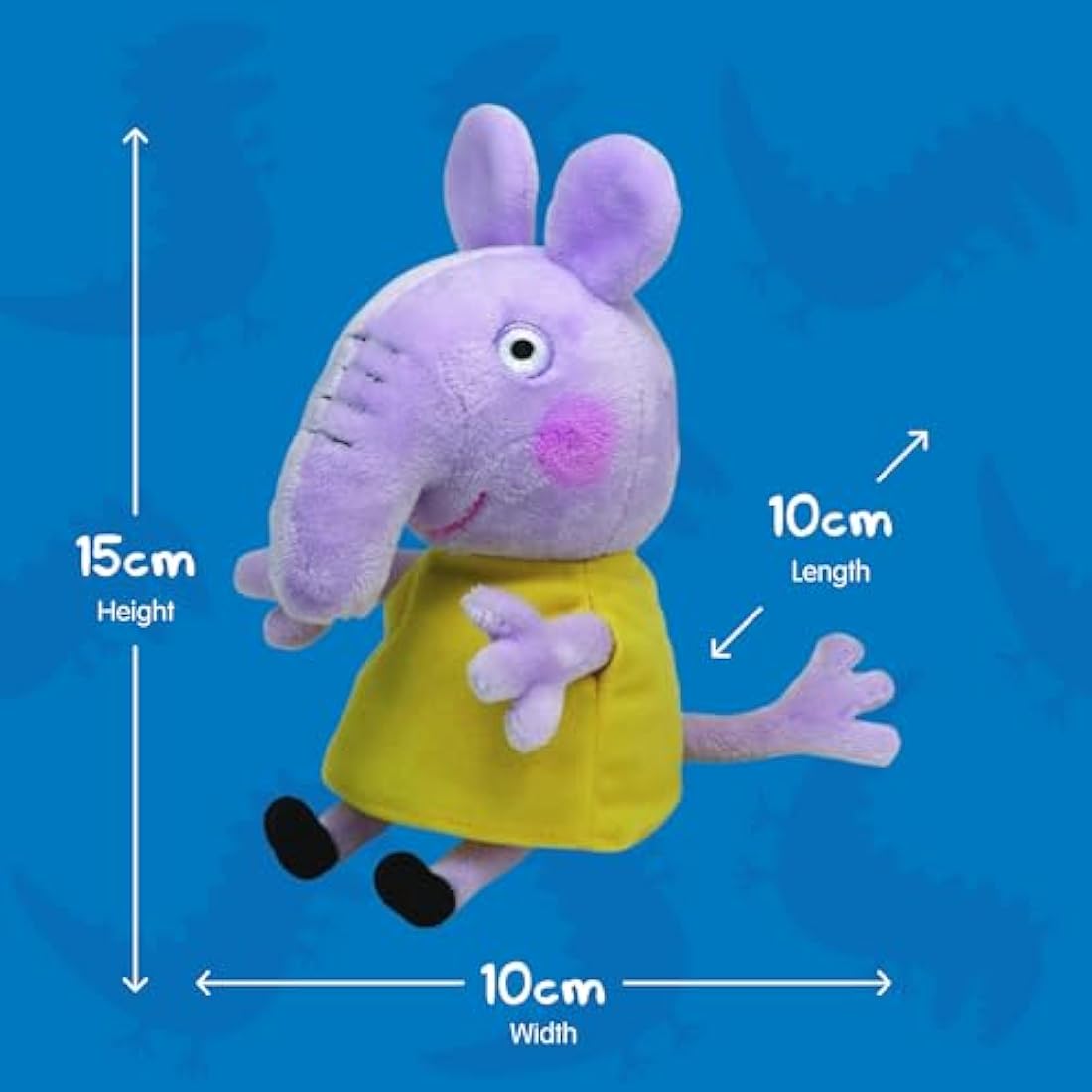 Ty Peppa Pig Emily Elephant Plush – Retro Style Stuffed Animal Toy