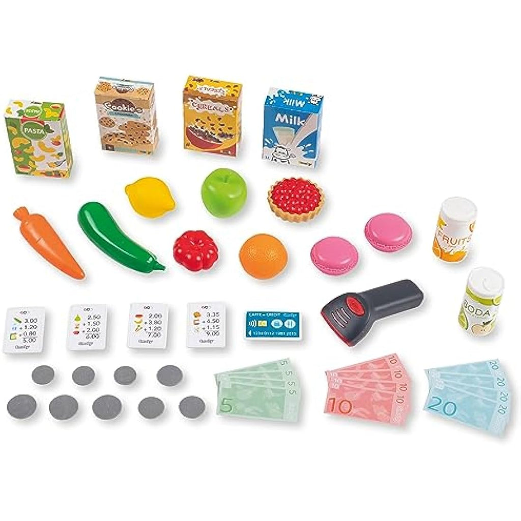 Smoby Kids Supermarket Playset with Shopping Trolley and 42 Accessories