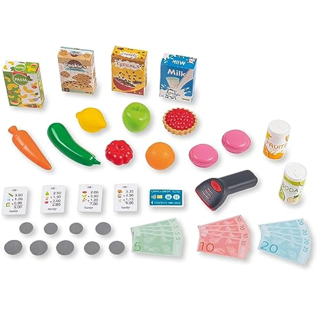 Smoby Kids Supermarket Playset with Shopping Trolley and 42 Accessories