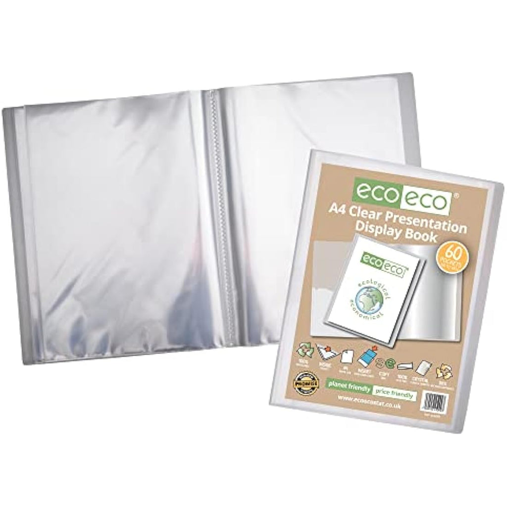 Jolof Store A4 Recycled 60 Pocket Presentation Display Book Portfolio