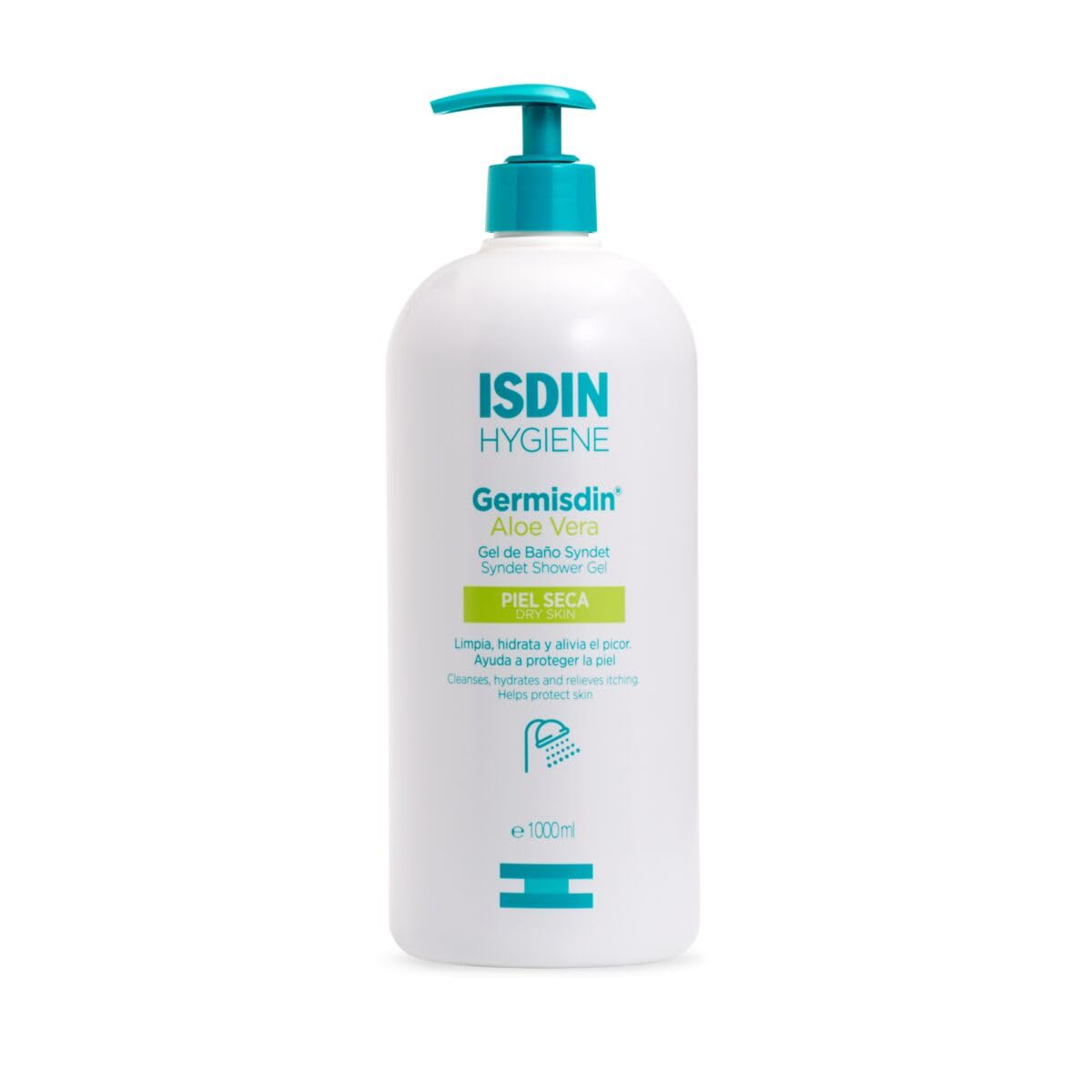 ISDIN Germisdin Aloe Vera Body Wash | Soap-Free Syndet Gel - 1000ml